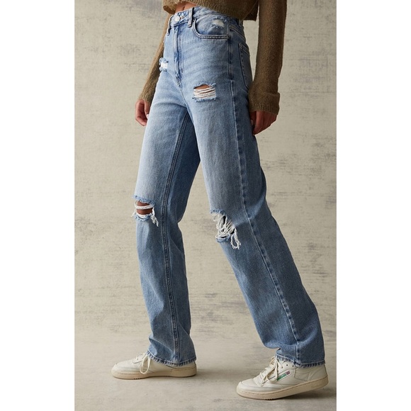 PacSun Light Blue Ripped '90s Boyfriend Jeans - Picture 2 of 12